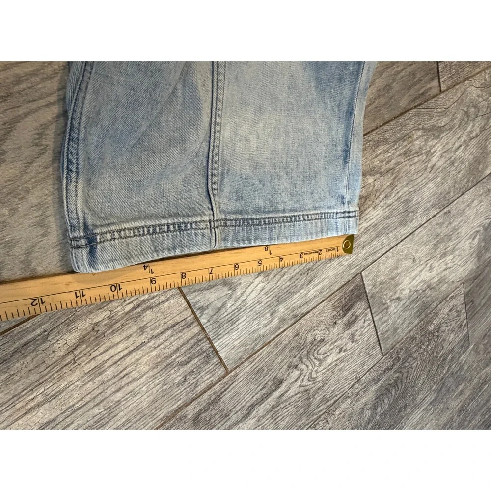 American Eagle Womens Size 8 Stretch Baggy Bermuda Jorts Denim Jean Shorts